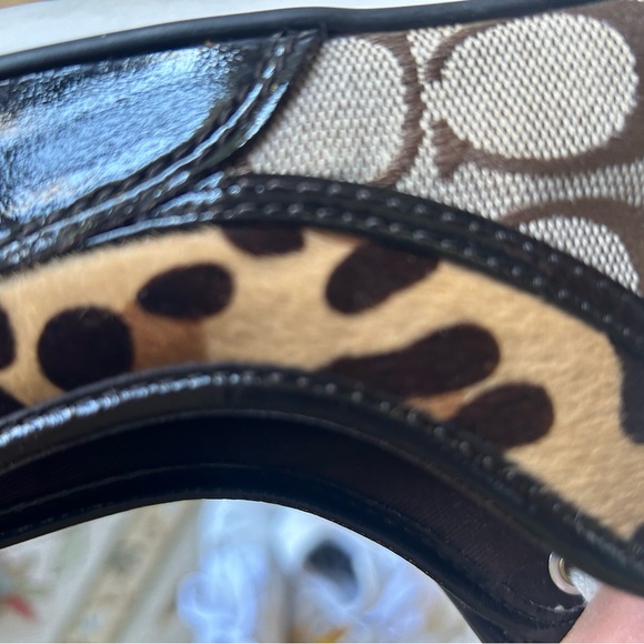 Coach 7.5 Signature C Zorra sneakers with cheetah trim. Really good shape. - Picture 8 of 12